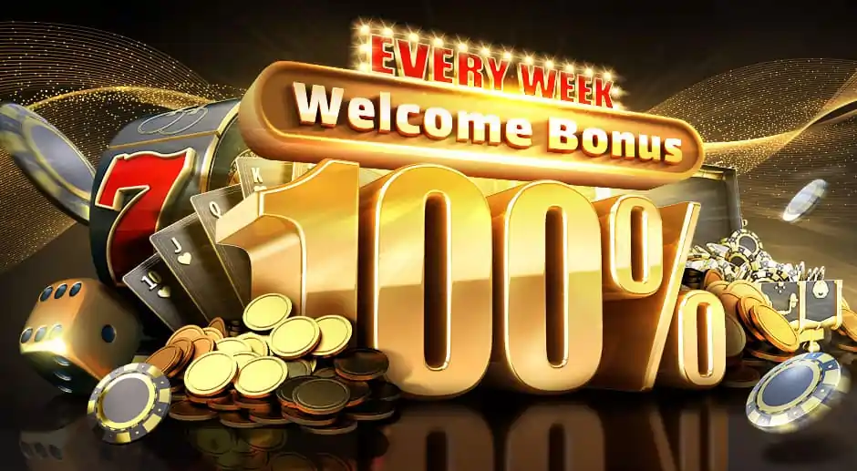 100% welcome bonus