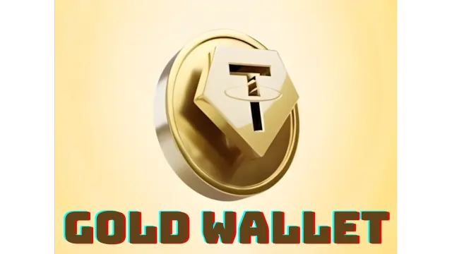 gold wallet