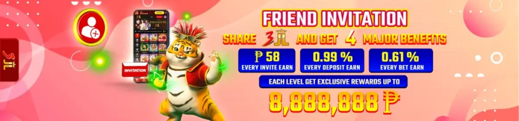 friend invitation win up to P8,888,888